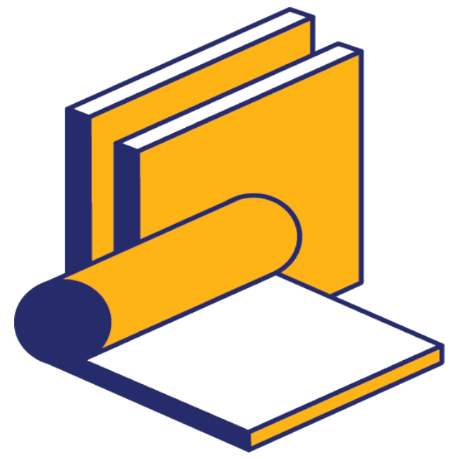 Graphic illustration representing MDF panels and cover sheets produced by Budpac Canterbury